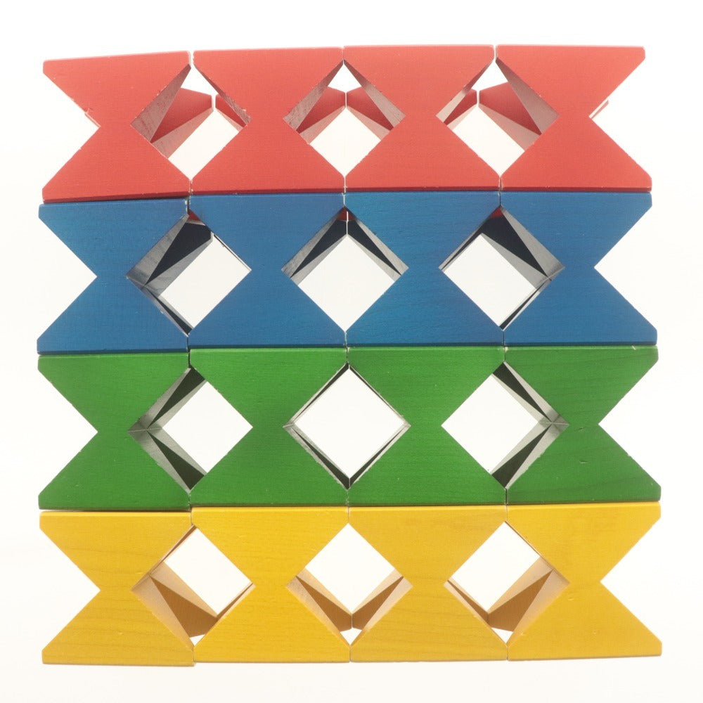 ■ ワールドワイドキッズ ネフ社 積み木 Naef Spiel ネフスピール 16ピース パズル おもちゃ ブロック 知育玩具 子供 キッズ 付属品付き