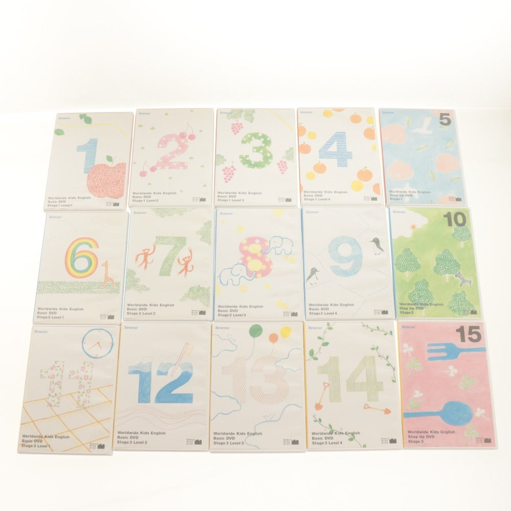 ■ ベネッセ ワールドワイドキッズ 大量セットまとめ売り Basic DVD Stage & Picture Book CD & Music Library 1～6/Parents/Block/付属付