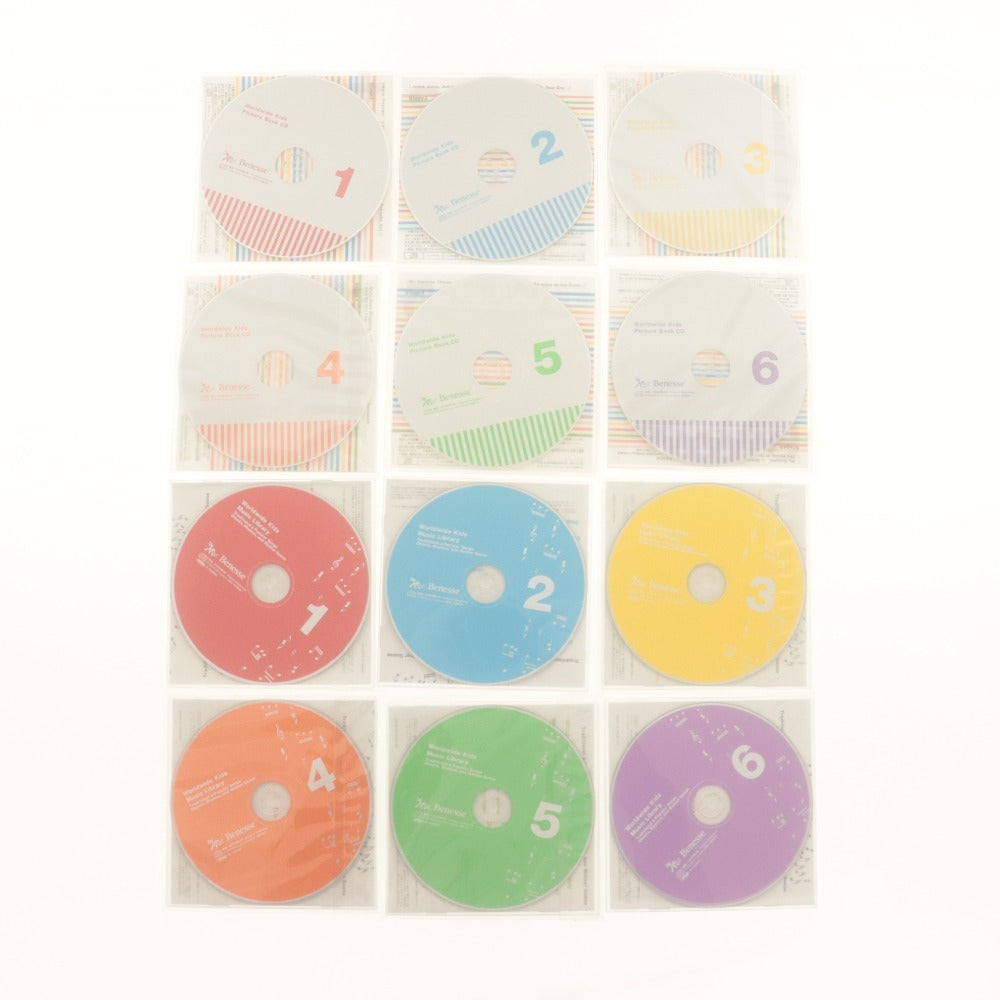 ■ ベネッセ ワールドワイドキッズ 大量セットまとめ売り Basic DVD Stage & Picture Book CD & Music Library 1～6/Parents/Block/付属付