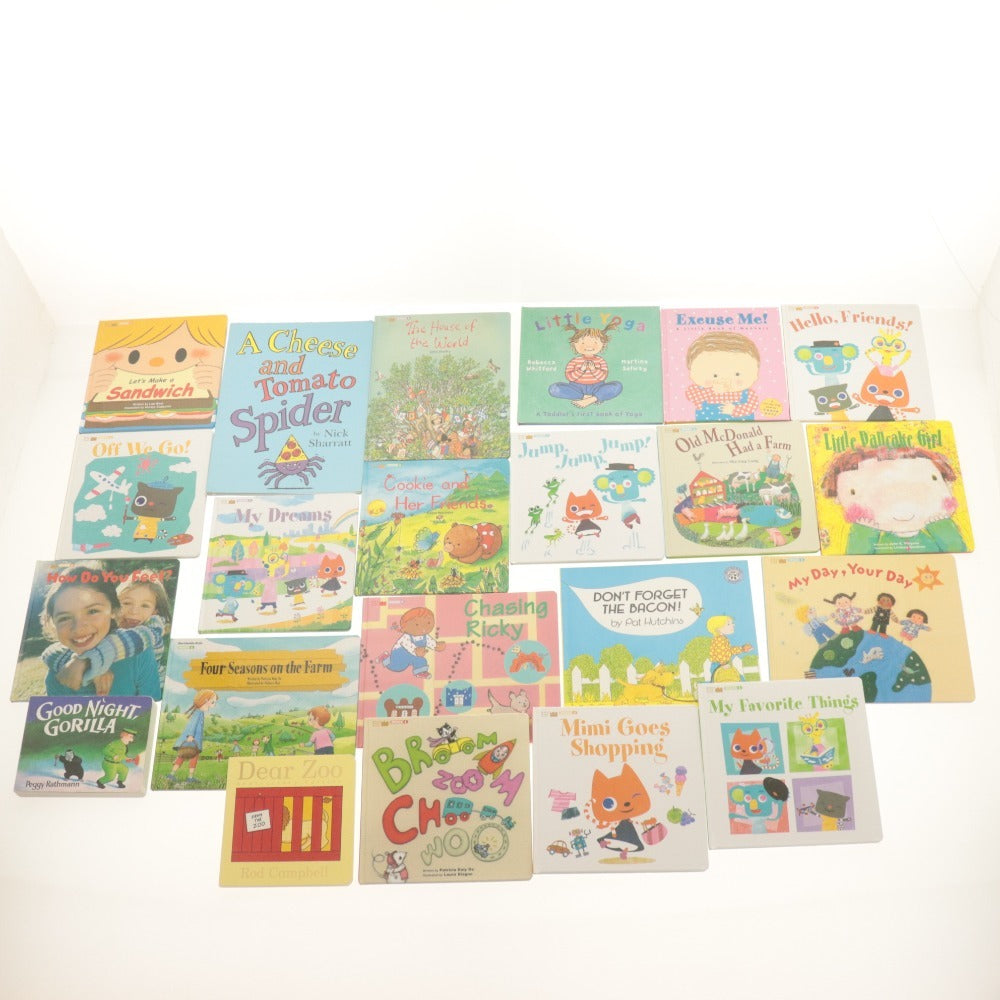 ■ ベネッセ ワールドワイドキッズ 大量セットまとめ売り 絵本/フルーツ/Food&Clothing/Explore the Town/パペット/touch animal/付属品付