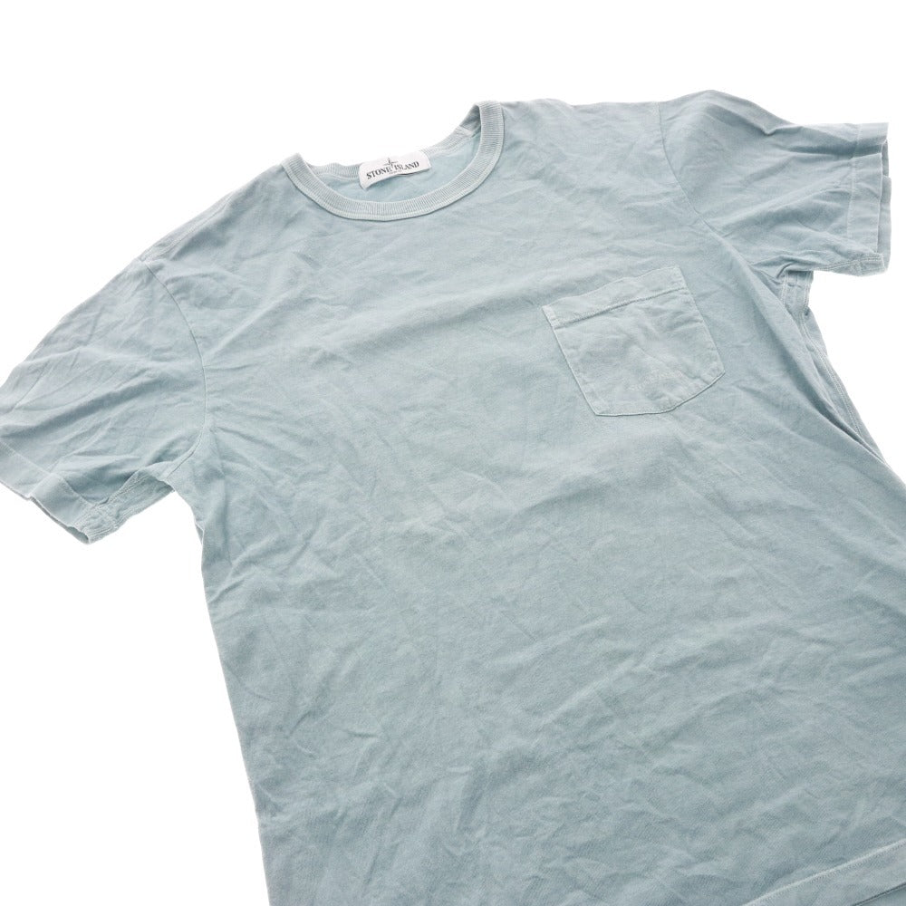■ ストーンアイランド STONE ISLAND Tシャツ 半袖 トップス クルーネック 胸ポケット メンズ L