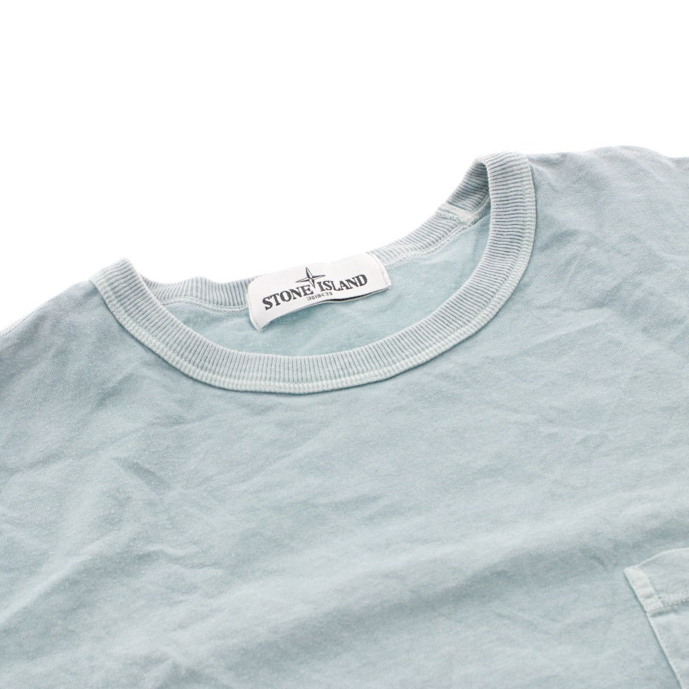 ■ ストーンアイランド STONE ISLAND Tシャツ 半袖 トップス クルーネック 胸ポケット メンズ L