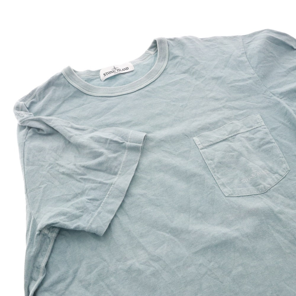 ■ ストーンアイランド STONE ISLAND Tシャツ 半袖 トップス クルーネック 胸ポケット メンズ L