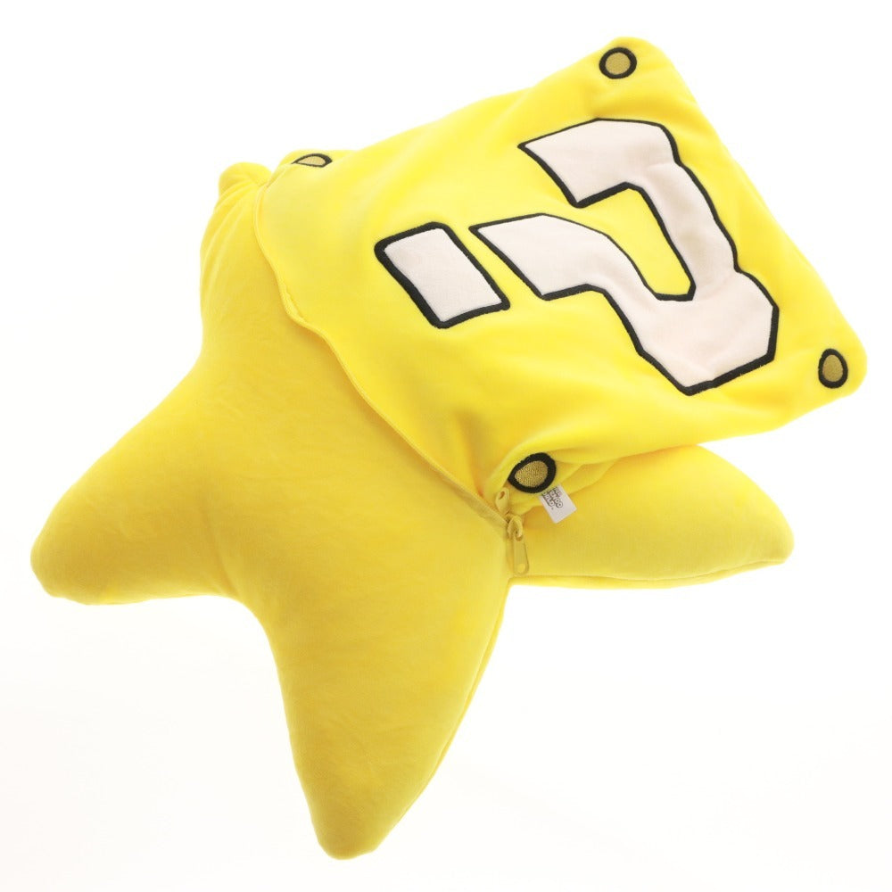 ■ ユニバーサル・スタジオ・ジャパン USJ 限定 リバーシブルクッション はてなブロック スーパースター スーパーマリオ イエロー