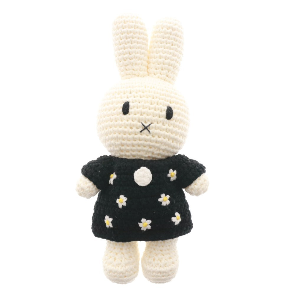 ■ ジャストダッチ JUST DUTCH ミッフィー 編みぐるみ ぬいぐるみ 手編み ブラックフラワー 着せ替え ゴッホ美術館50周年