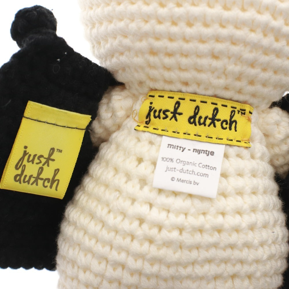 ■ ジャストダッチ JUST DUTCH ミッフィー 編みぐるみ ぬいぐるみ 手編み ブラックフラワー 着せ替え ゴッホ美術館50周年