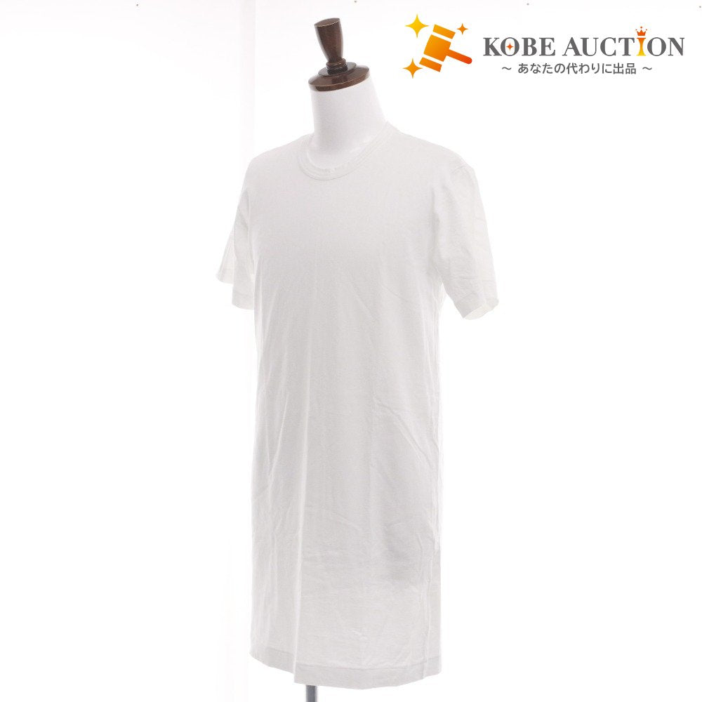 ■ Comme des Garçons Homme Plus Long Sleeve T-Shirt Short Sleeve Top Made in Japan Cut-and-Sew Plain Men's S White