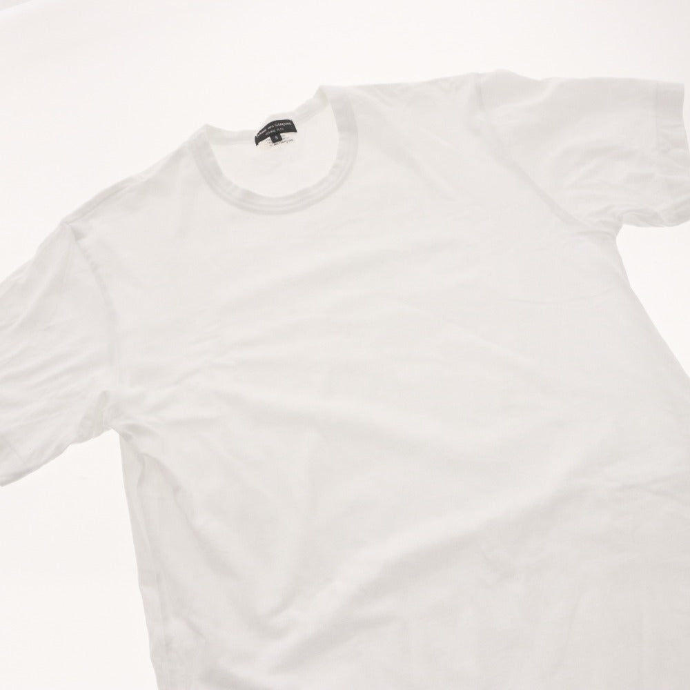 ■ Comme des Garçons Homme Plus Long Sleeve T-Shirt Short Sleeve Top Made in Japan Cut-and-Sew Plain Men's S White