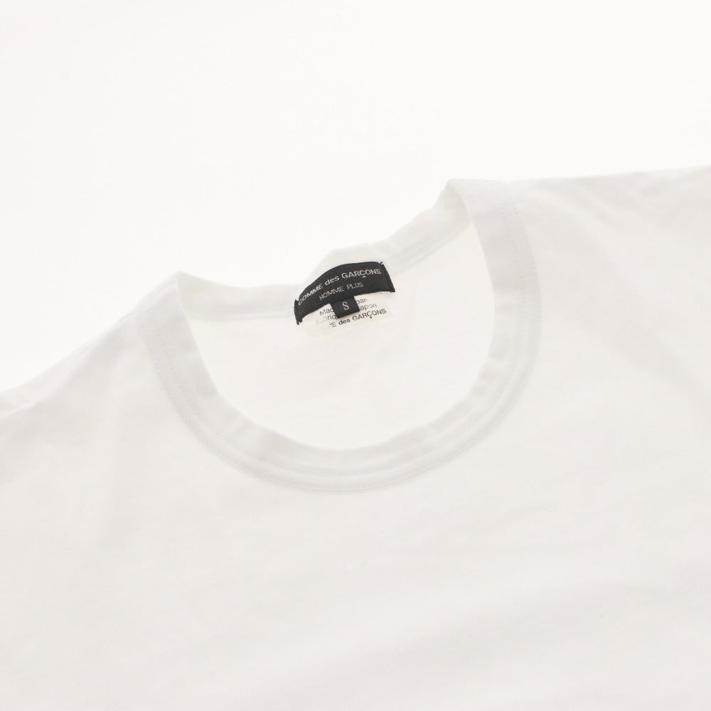 ■ Comme des Garçons Homme Plus Long Sleeve T-Shirt Short Sleeve Top Made in Japan Cut-and-Sew Plain Men's S White
