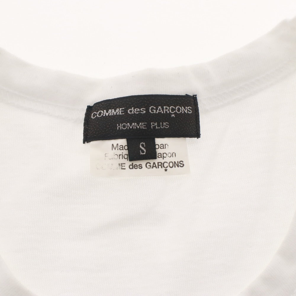 ■ Comme des Garçons Homme Plus Long Sleeve T-Shirt Short Sleeve Top Made in Japan Cut-and-Sew Plain Men's S White