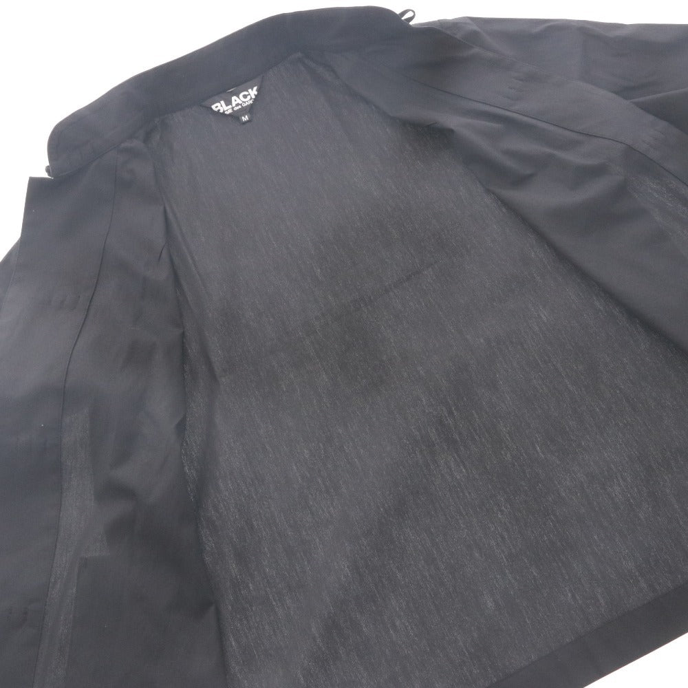 ■ ブラックコムデギャルソン BLACK COMME des GARCONS チャイナシャツジャケット 長袖 トップス 日本製 メンズ M ブラック