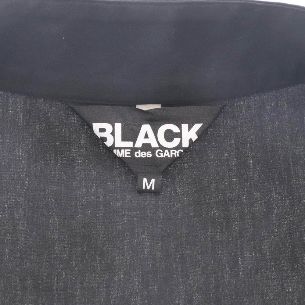 ■ ブラックコムデギャルソン BLACK COMME des GARCONS チャイナシャツジャケット 長袖 トップス 日本製 メンズ M ブラック