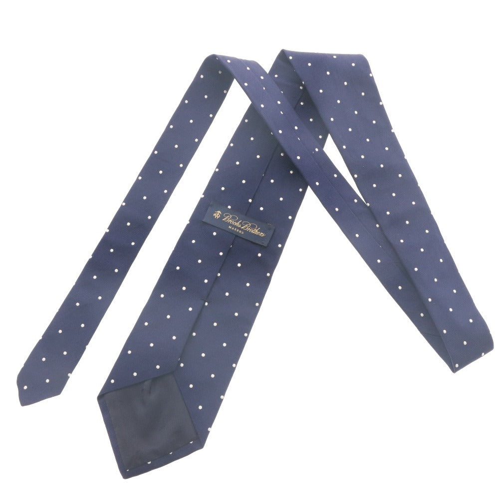 ■ ブルックスブラザーズ BrooksBrothers ネクタイ RN93986 ドット柄 シルク メンズ ネイビー