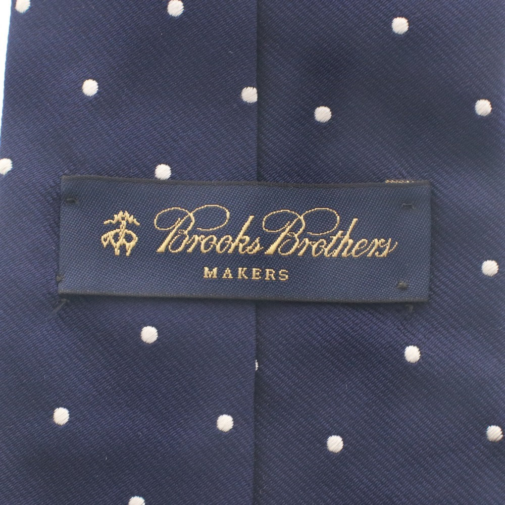 ■ ブルックスブラザーズ BrooksBrothers ネクタイ RN93986 ドット柄 シルク メンズ ネイビー