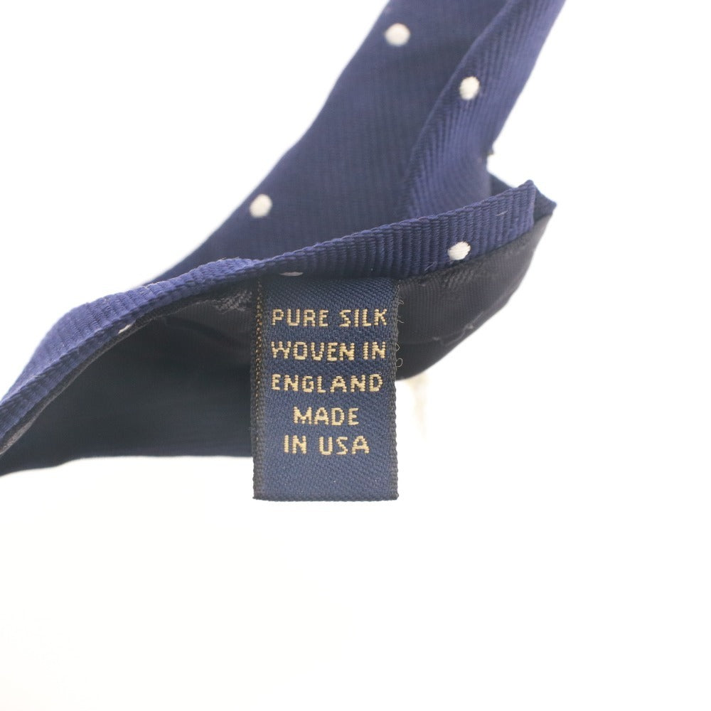 ■ ブルックスブラザーズ BrooksBrothers ネクタイ RN93986 ドット柄 シルク メンズ ネイビー