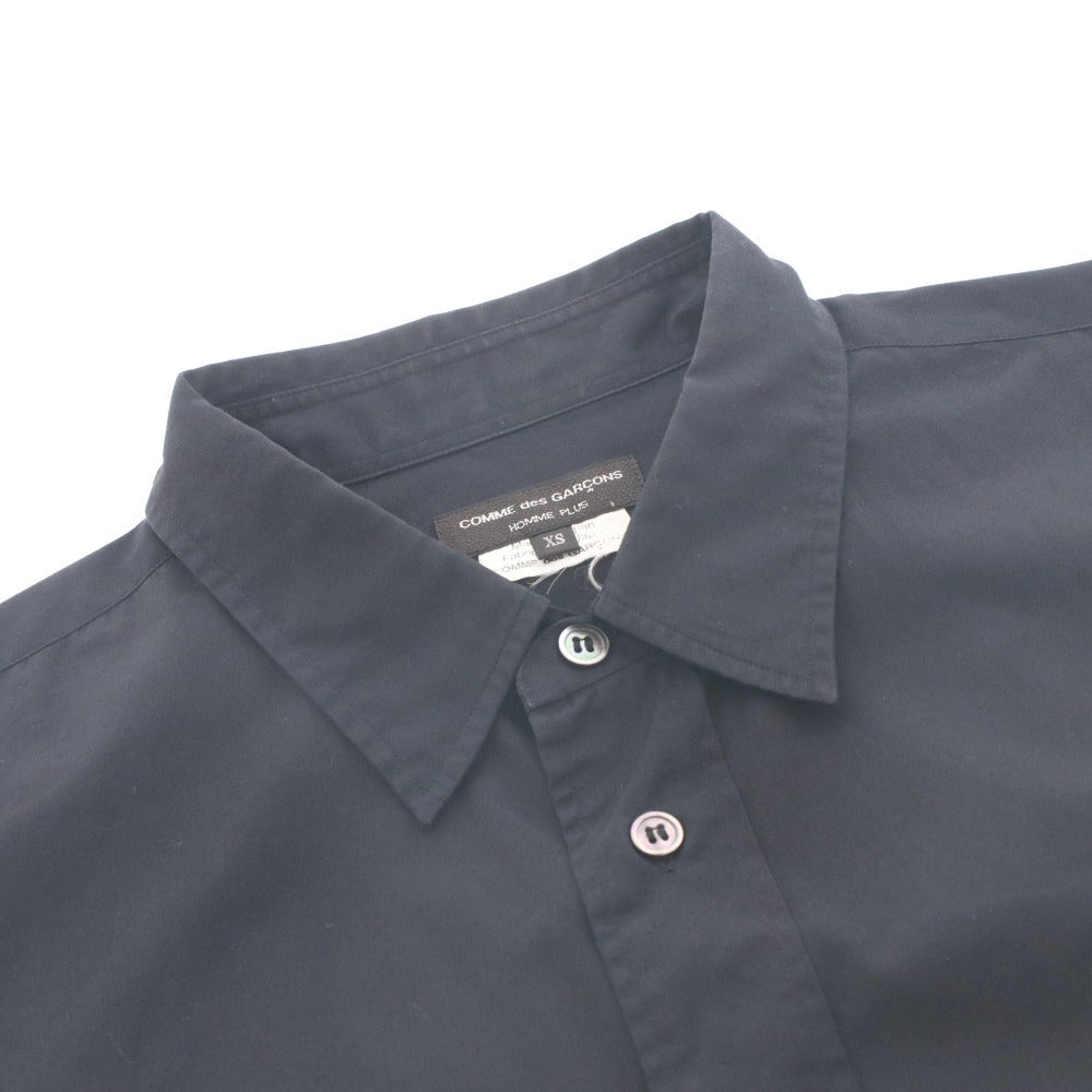 ■ コムデギャルソンオムプリュス COMME des GARCONS HOMME PLUS シャツ 長袖 トップス PL-B004 日本製 メンズ XS ブラック