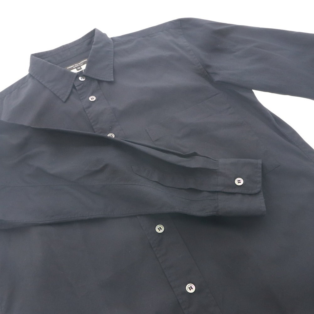 ■ コムデギャルソンオムプリュス COMME des GARCONS HOMME PLUS シャツ 長袖 トップス PL-B004 日本製 メンズ XS ブラック