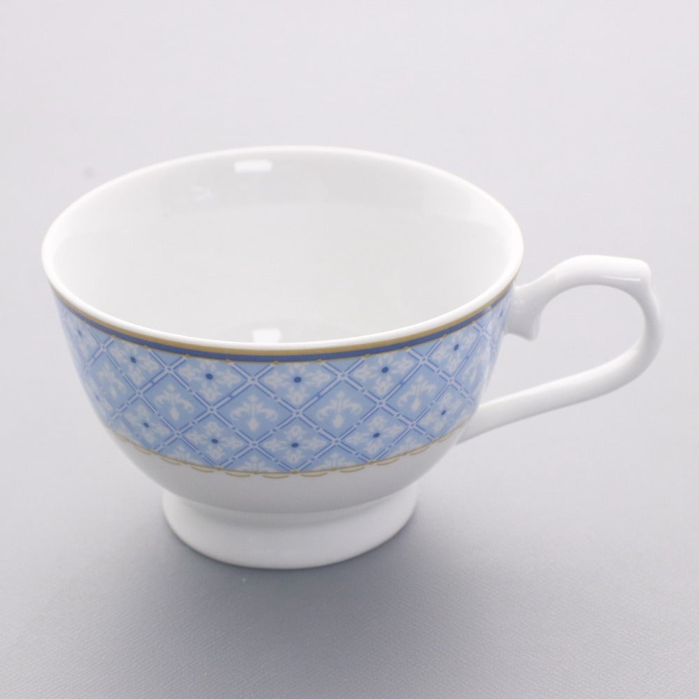 ■ NARUMI ナルミ MAKE A GOOD TABLE ティーカップ ソーサー 5客セット 洋食器 コーヒーカップ 総柄 未使用 箱付き