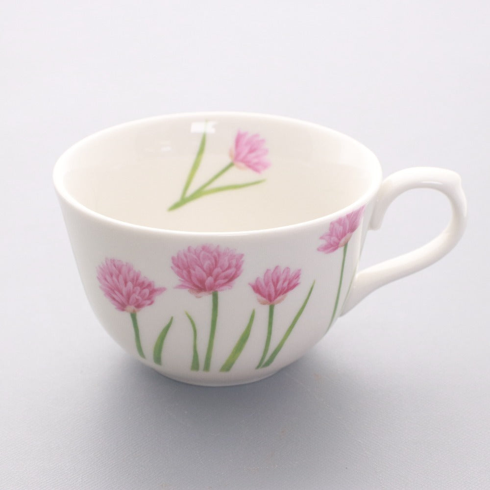 ■ NARUMI ナルミ MAKE A GOOD TABLE ティーカップ ソーサー 5客セット 洋食器 コーヒーカップ 総柄 未使用 箱付き