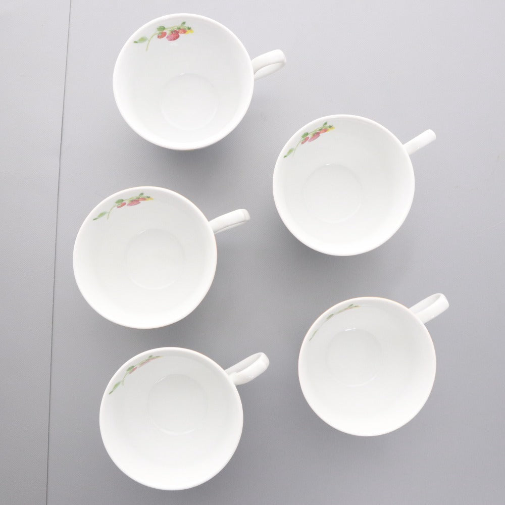 ■ NARUMI ナルミ ホールマーク デザインコレクション ティーカップ ソーサー 5客セット まとめ売り 洋食器 総柄 未使用 箱付き