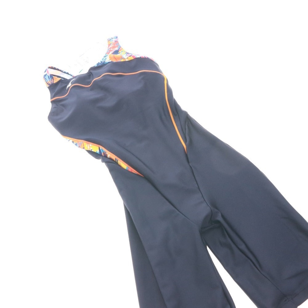 ■ ミズノ MIZUNO 水着 N2JGB83085 フィットネス ハーフスパッツ オールインワン レディース M ネイビー系