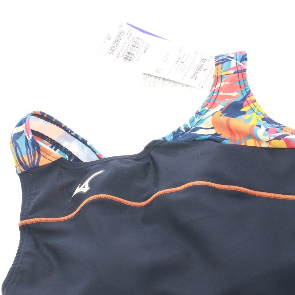 ■ ミズノ MIZUNO 水着 N2JGB83085 フィットネス ハーフスパッツ オールインワン レディース M ネイビー系