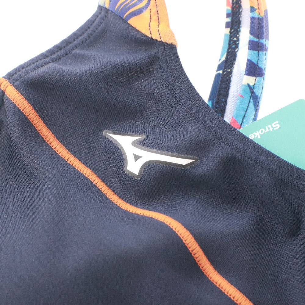 ■ ミズノ MIZUNO 水着 N2JGB83085 フィットネス ハーフスパッツ オールインワン レディース M ネイビー系