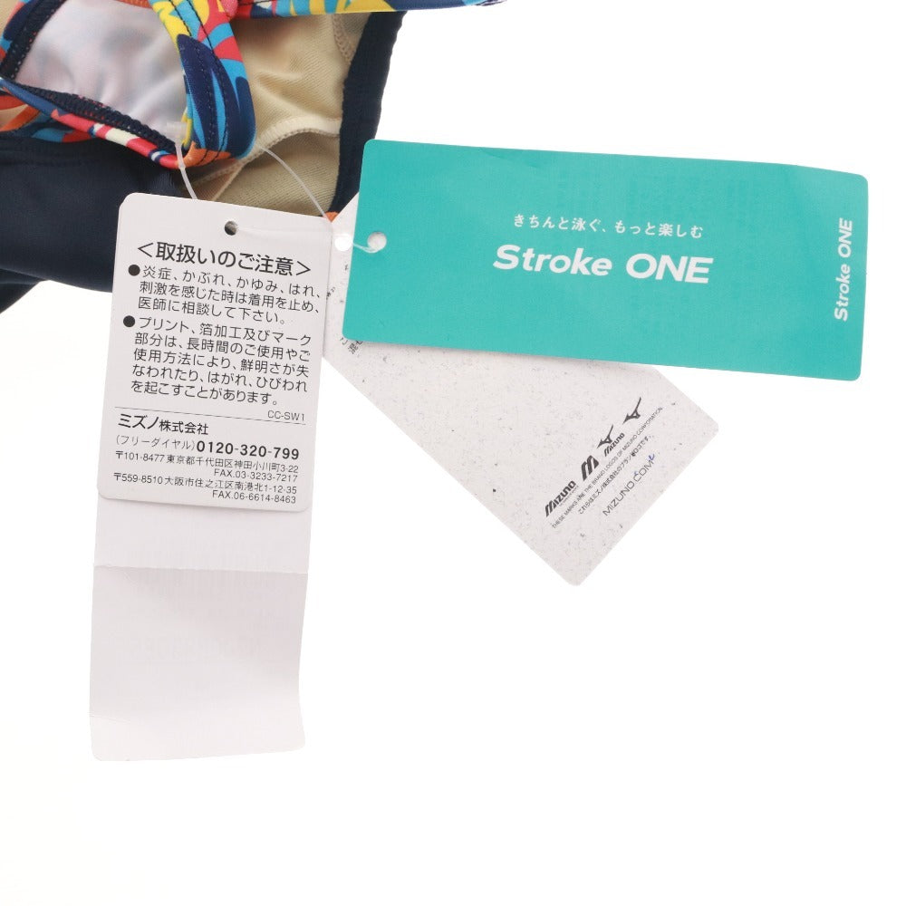 ■ ミズノ MIZUNO 水着 N2JGB83085 フィットネス ハーフスパッツ オールインワン レディース M ネイビー系