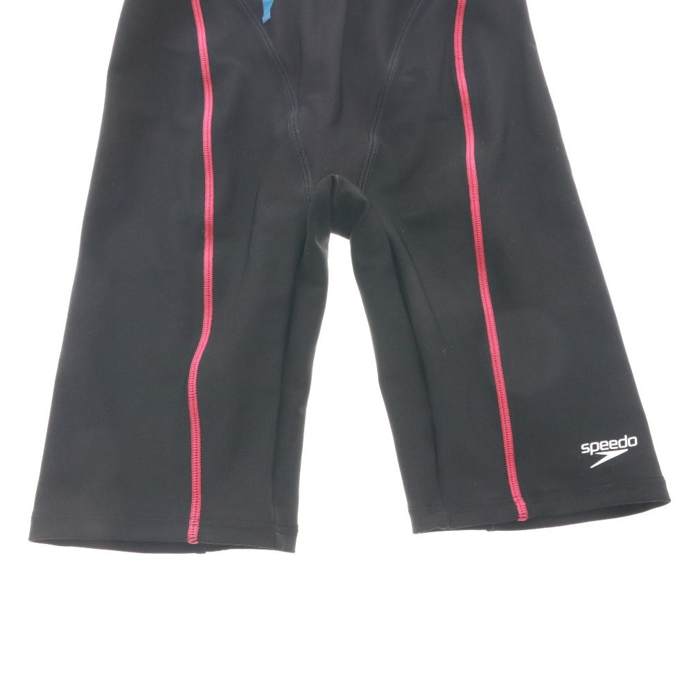 ■ スピード Speedo 水着 ゴーグル スイムキャップ 3点セットまとめ売り フィットネス オールインワン レディース M ブラック系 未使用