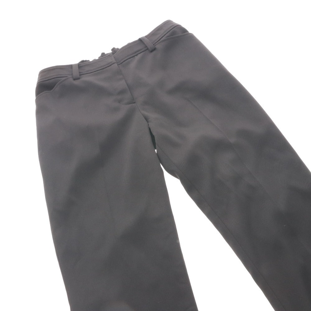 ■ エムズグレイシー M'sGRACY パンツ ロング ボトムス テーパード センタープレス サンプル レディース 38 (M相当）ブラック 未使用