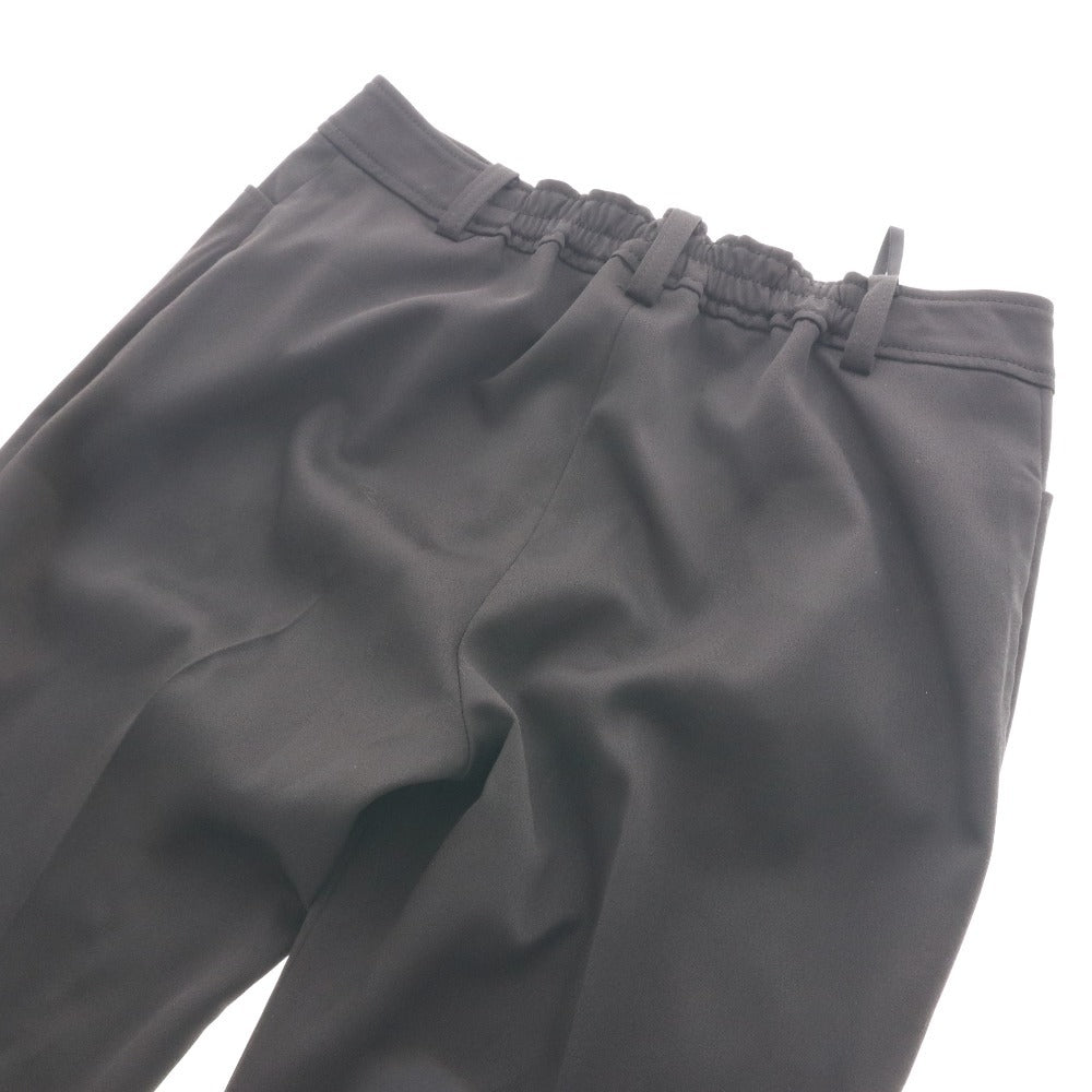 ■ エムズグレイシー M'sGRACY パンツ ロング ボトムス テーパード センタープレス サンプル レディース 38 (M相当）ブラック 未使用