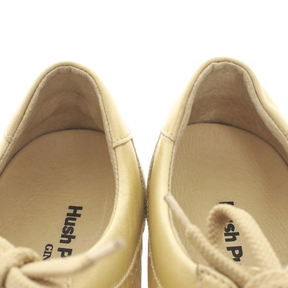 ■ Hush Puppies ハッシュパピー スニーカー シューズ 靴 紐 レディース 22.5cm ゴールド系 箱付き