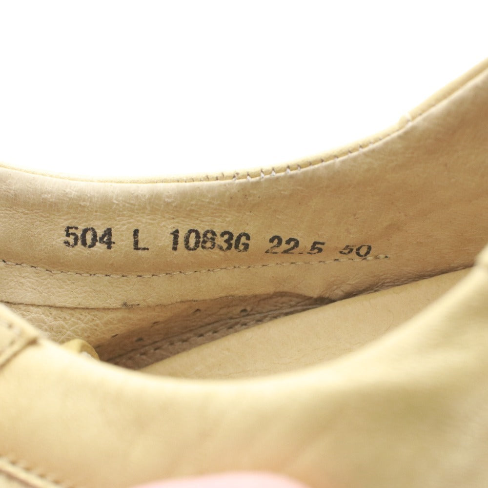 ■ Hush Puppies ハッシュパピー スニーカー シューズ 靴 紐 レディース 22.5cm ゴールド系 箱付き