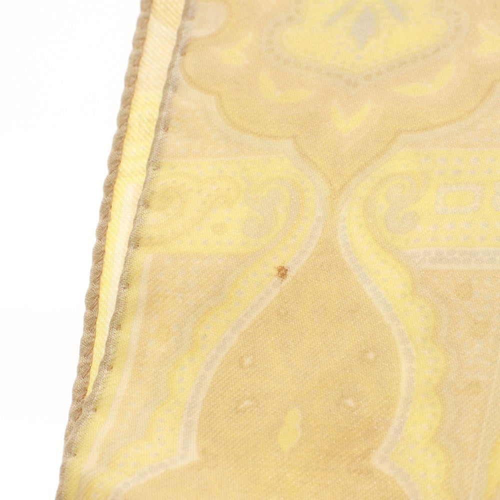 ■ ETRO エトロ スカーフ ストール ショール 総柄 レディース イエロー系