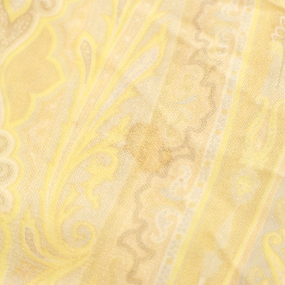 ■ ETRO エトロ スカーフ ストール ショール 総柄 レディース イエロー系