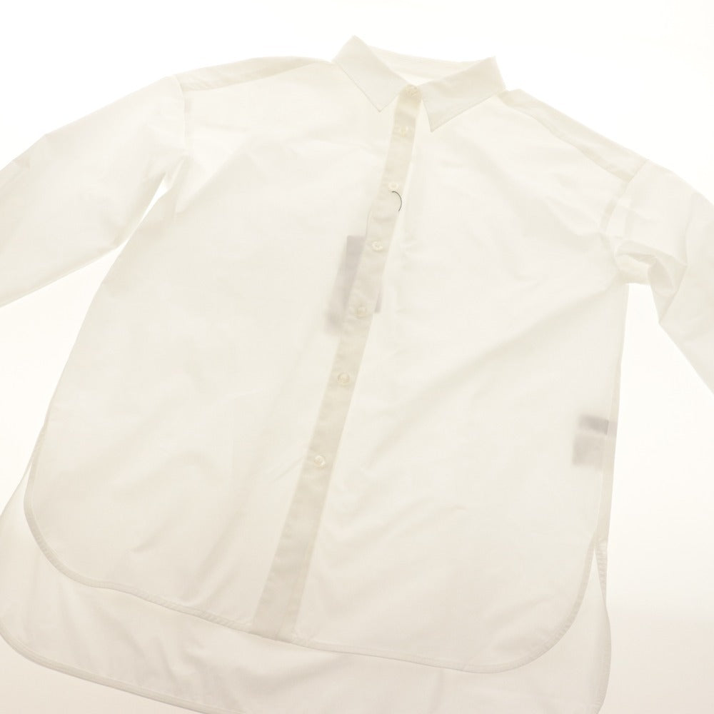 ■ ANNE COQUINE Shirt Blouse Long Sleeve Top Simple French Cuffs Women's M White With Tags Unused