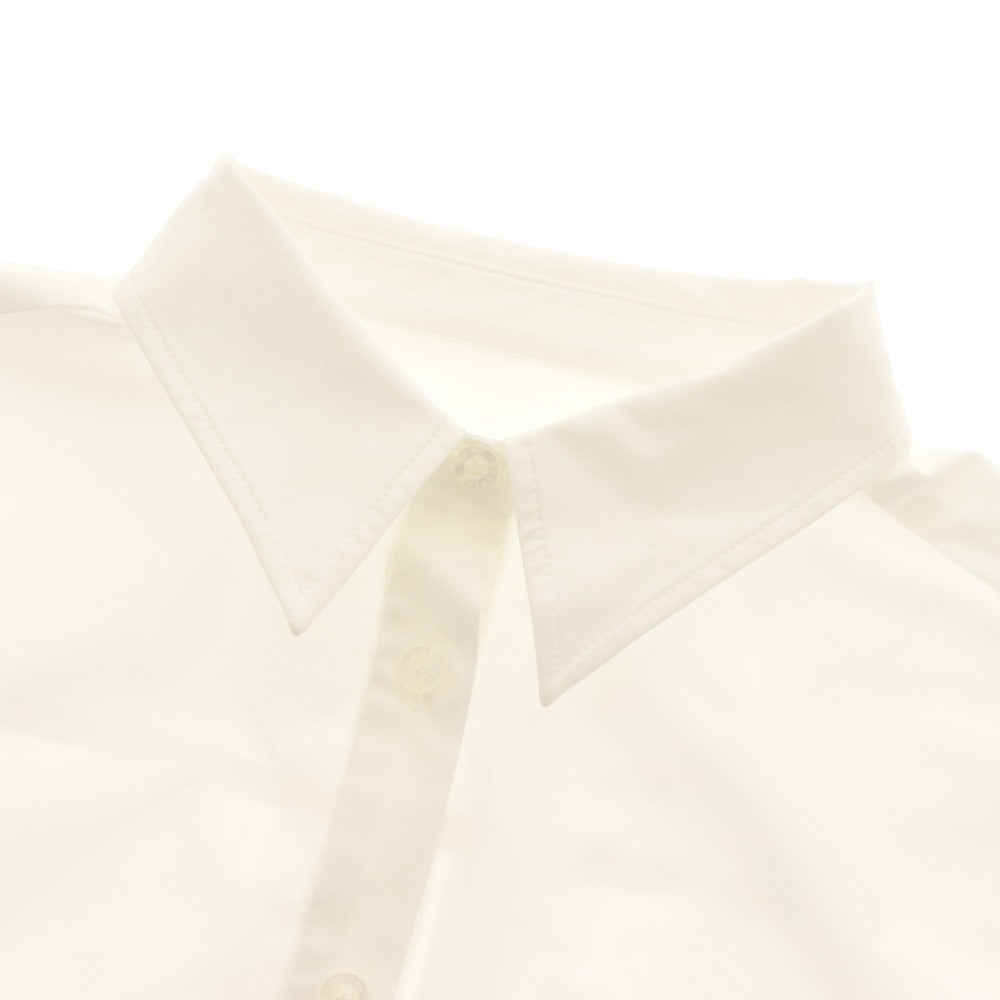 ■ ANNE COQUINE Shirt Blouse Long Sleeve Top Simple French Cuffs Women's M White With Tags Unused
