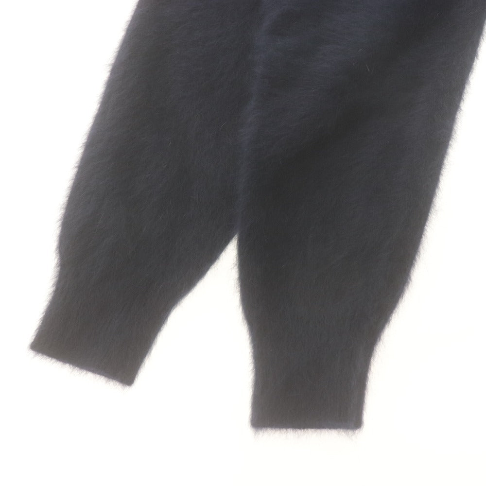 ■ JINES Cardigan Long-Sleeve Top Outerwear Fox Cashmere 2-Way Front/Back Pearl Buttons Women's 38 Navy with Tags Unused