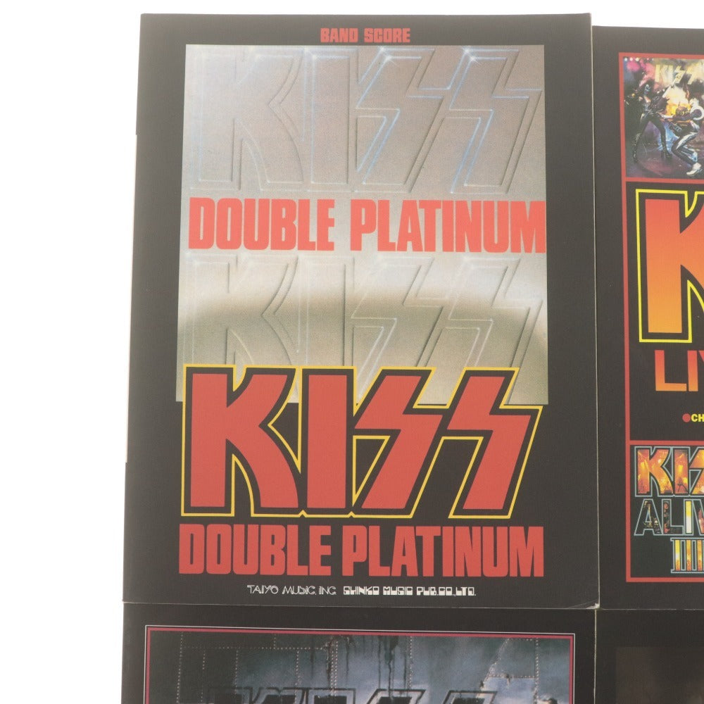 ■ シンコーミュージック バンドスコア 楽譜 4冊セット まとめ売り KISS キッス ダブルプラチナム ラヴガン リヴェンジ ライヴベスト