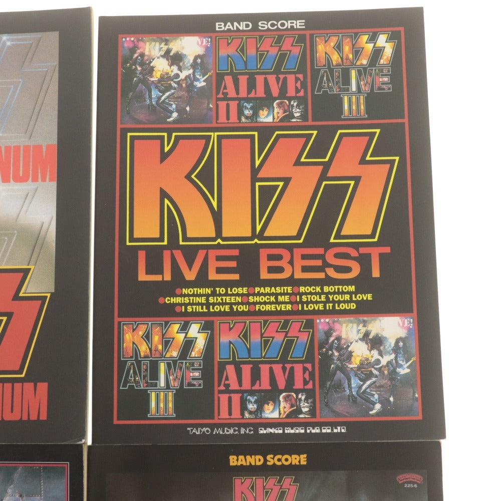 ■ シンコーミュージック バンドスコア 楽譜 4冊セット まとめ売り KISS キッス ダブルプラチナム ラヴガン リヴェンジ ライヴベスト