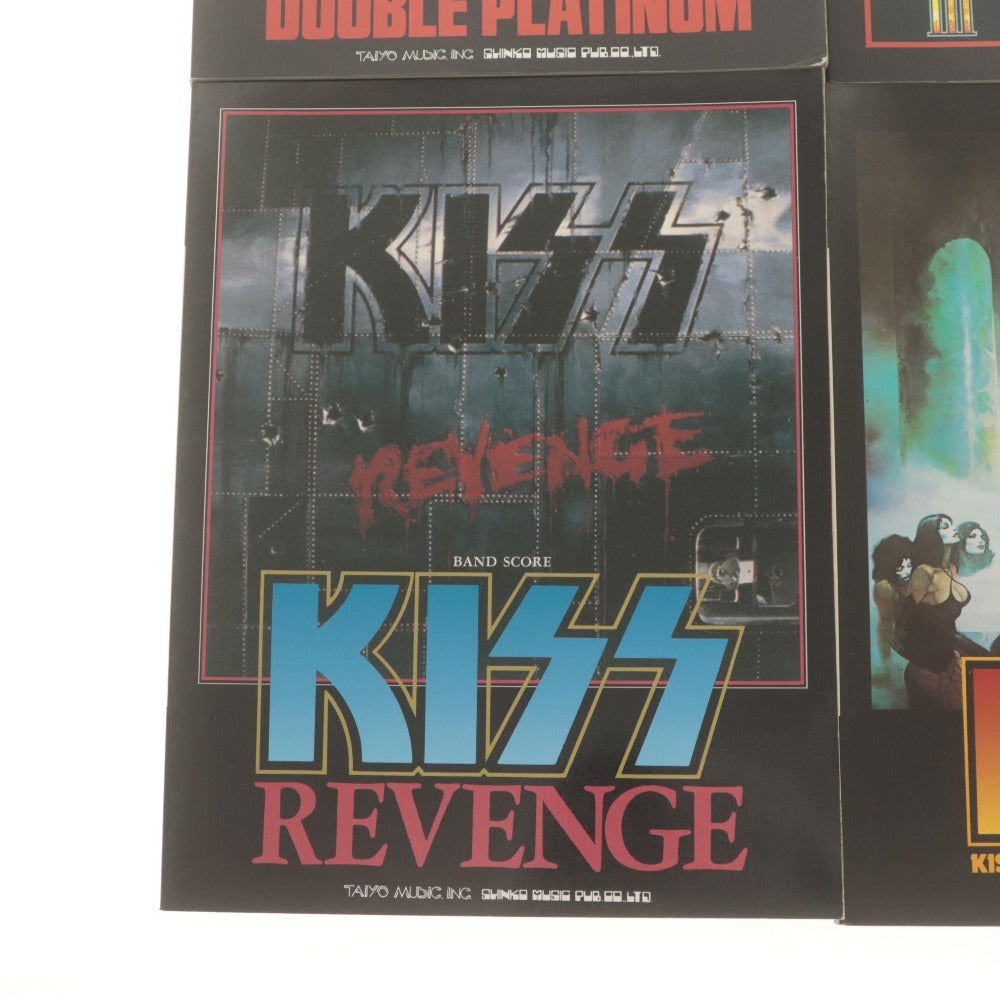 ■ シンコーミュージック バンドスコア 楽譜 4冊セット まとめ売り KISS キッス ダブルプラチナム ラヴガン リヴェンジ ライヴベスト