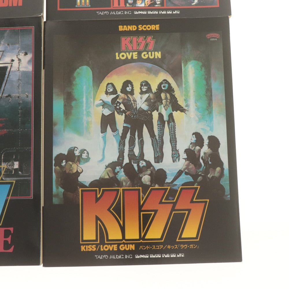 ■ シンコーミュージック バンドスコア 楽譜 4冊セット まとめ売り KISS キッス ダブルプラチナム ラヴガン リヴェンジ ライヴベスト