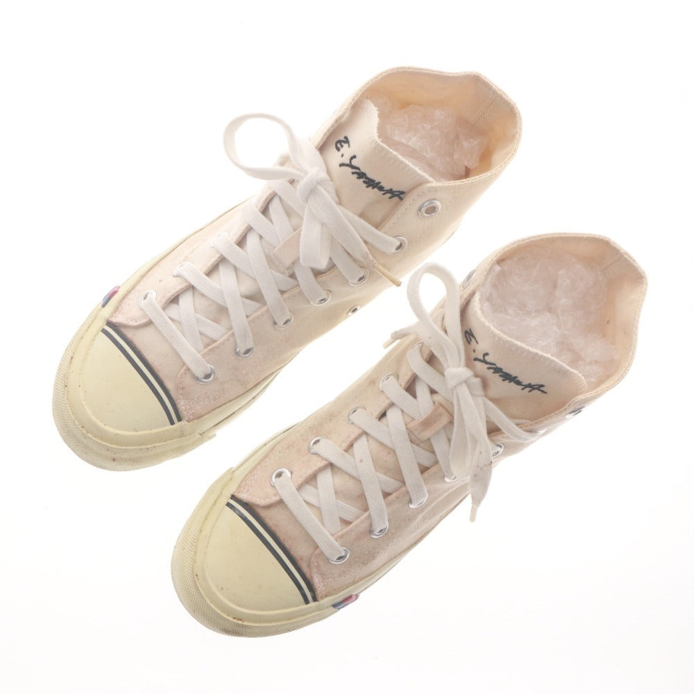 ■ 矢沢永吉 YAZAWA CLUB 20周年記念 スニーカー 靴 紐 メンズ 25.5cm アイボリー系 箱付き