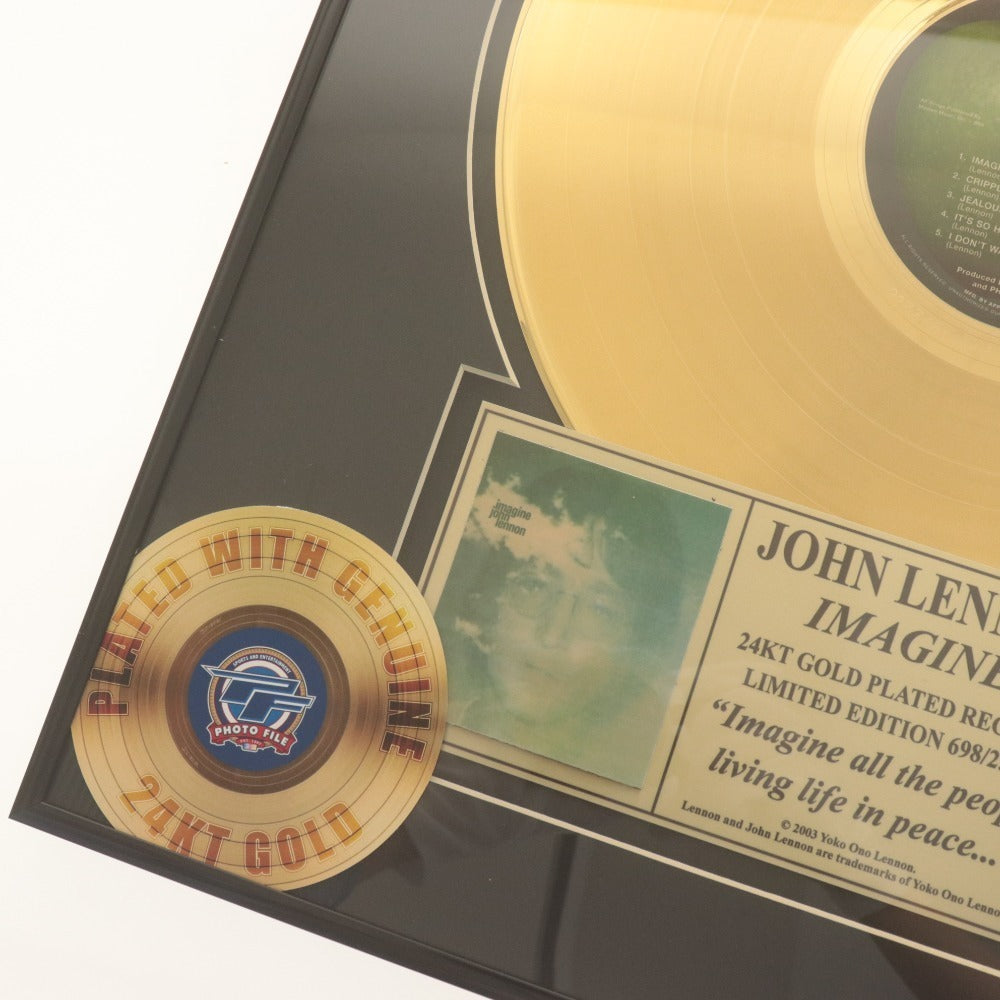 ■ John Lennon Gold Disc 24K IMAGINE Album Limited to 2500 Pieces with Box Unused