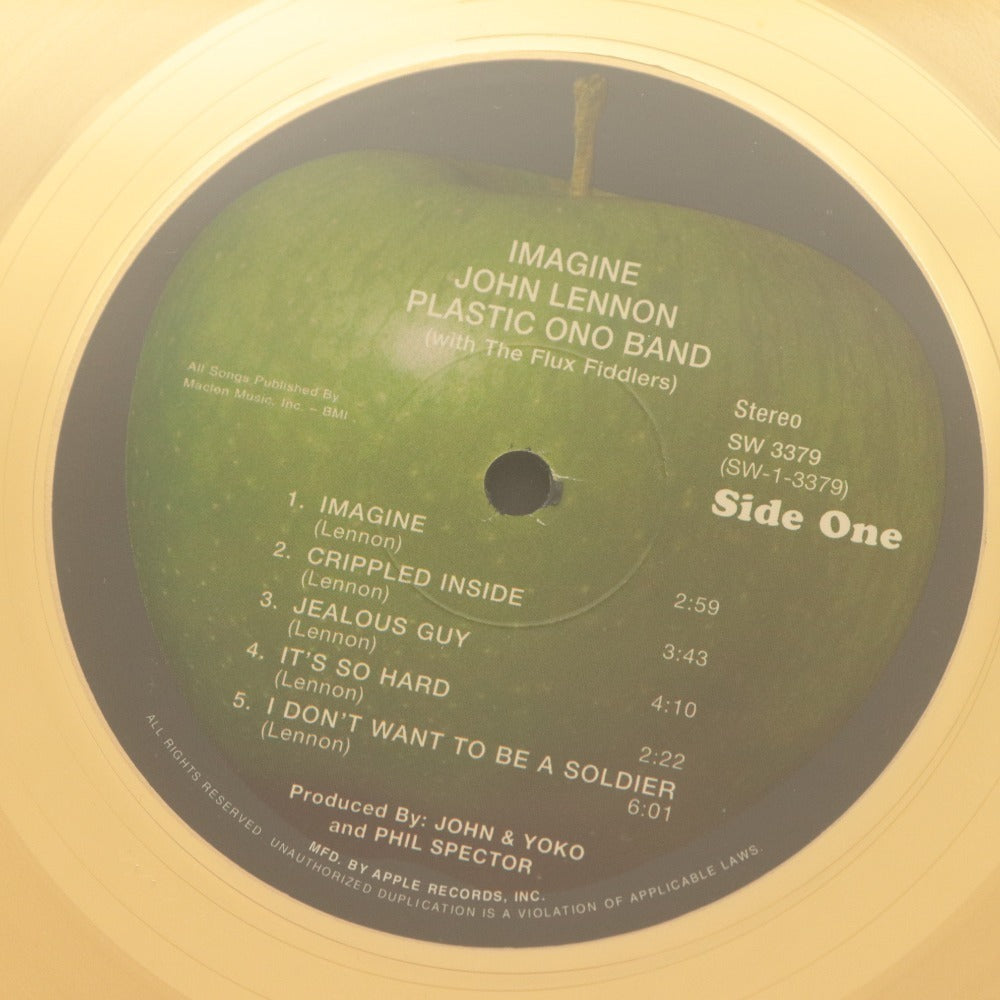 ■ John Lennon Gold Disc 24K IMAGINE Album Limited to 2500 Pieces with Box Unused