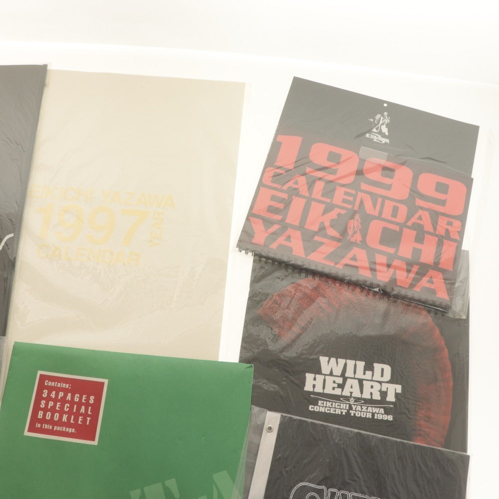 ■ Eikichi Yazawa Pamphlet Calendar 7-piece Set 1996 1997 1998 1999 WILD HEART YES SUBWAY EXPRESS, etc. Includes unopened and unused items