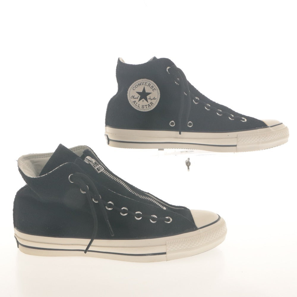 ■ CONVERSE コンバース スニーカー シューズ 靴 SUEDE ALL STAR 100 CENTERZIP HI 1CL745 メンズ 7 1/2 (26.0cm相当) ブラック