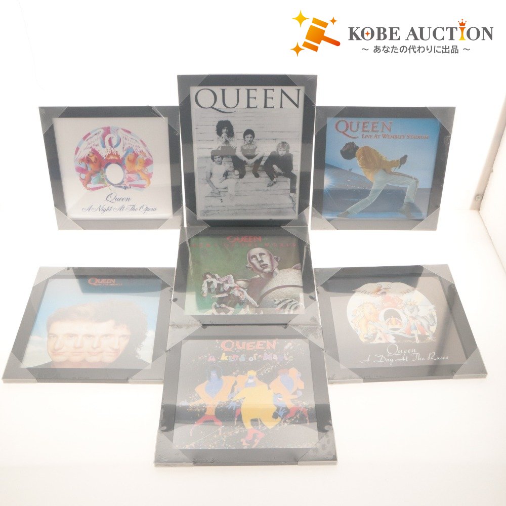 ■ QUEEN クイーン 額 インテリア 7点セット まとめ売り 【LIVE AT WEMBLEY】 【A Kind of Magic】 【A Night at the Opera】 等 未使用