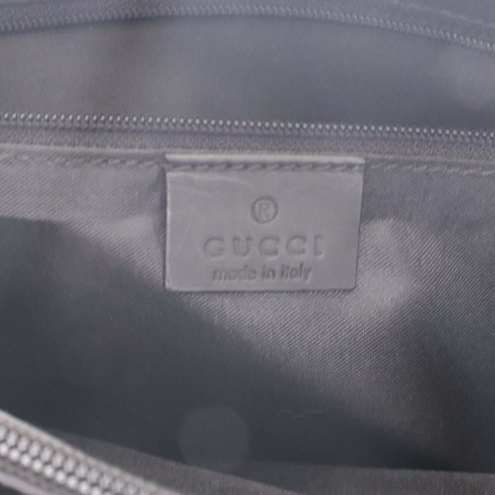 ■ グッチ GUCCI ハンドバッグ トートバッグ 505083 鞄 バンブー GGキャンバス シルバー金具 レディース ブラック 袋付き