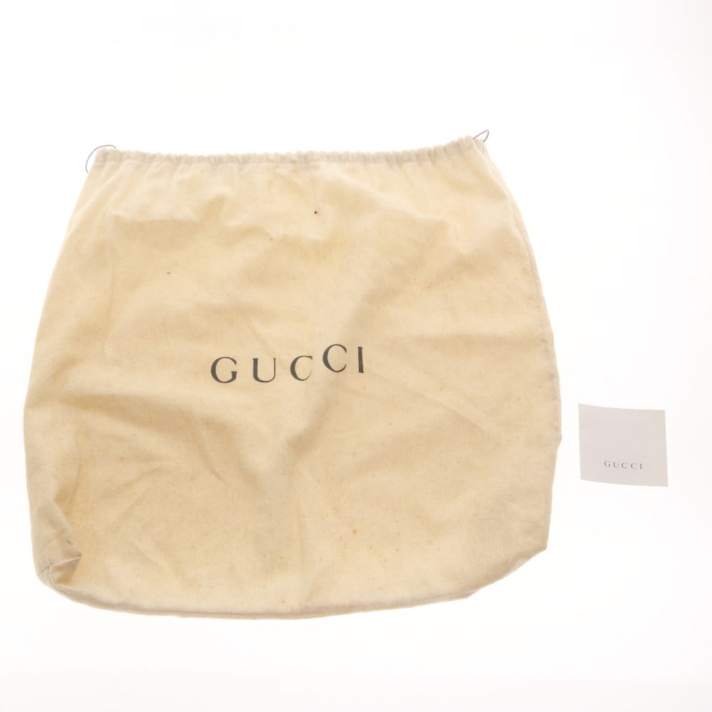 ■ グッチ GUCCI ハンドバッグ トートバッグ 505083 鞄 バンブー GGキャンバス シルバー金具 レディース ブラック 袋付き